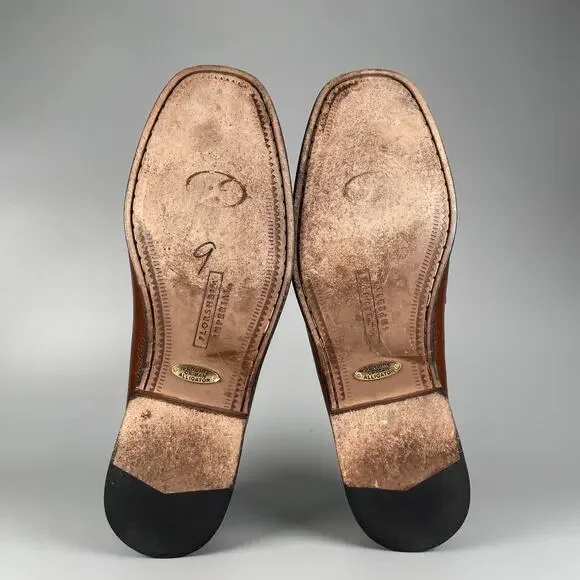 Florsheim Imperial Men’s 9 D Brown Caiman Alligator Leather Slip On Loafers EUC